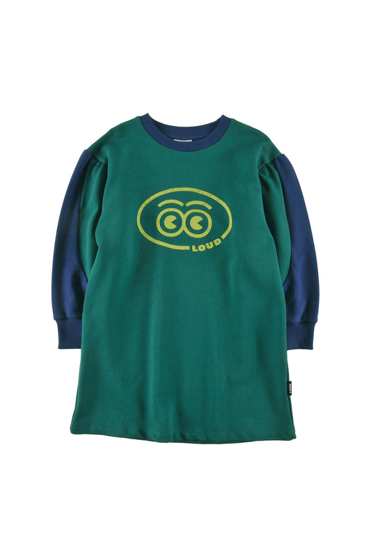 Refuge Green, Navy Dress