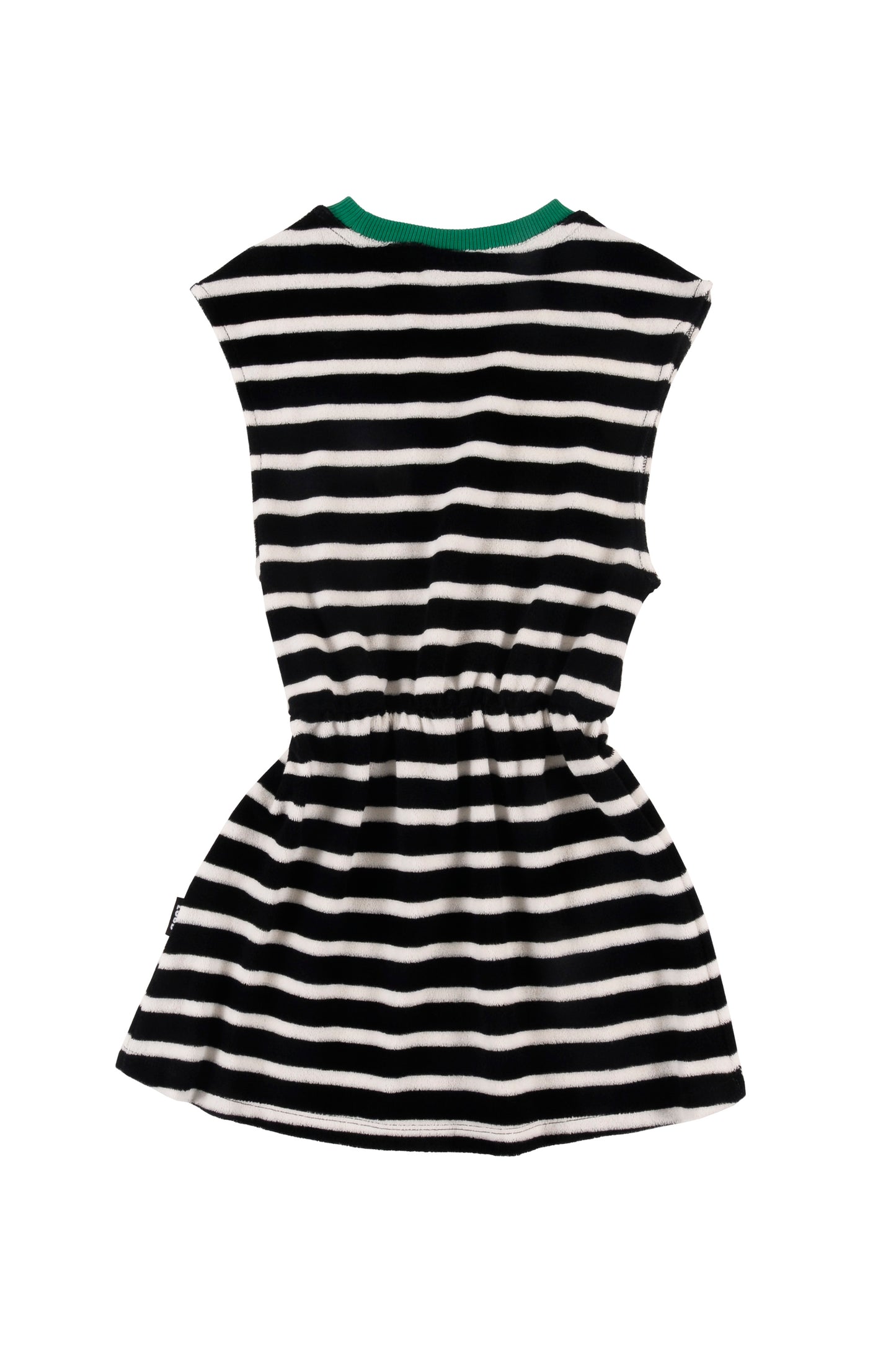 GD12 ARANCIA Anthracite Stripe Sleeveless Dress