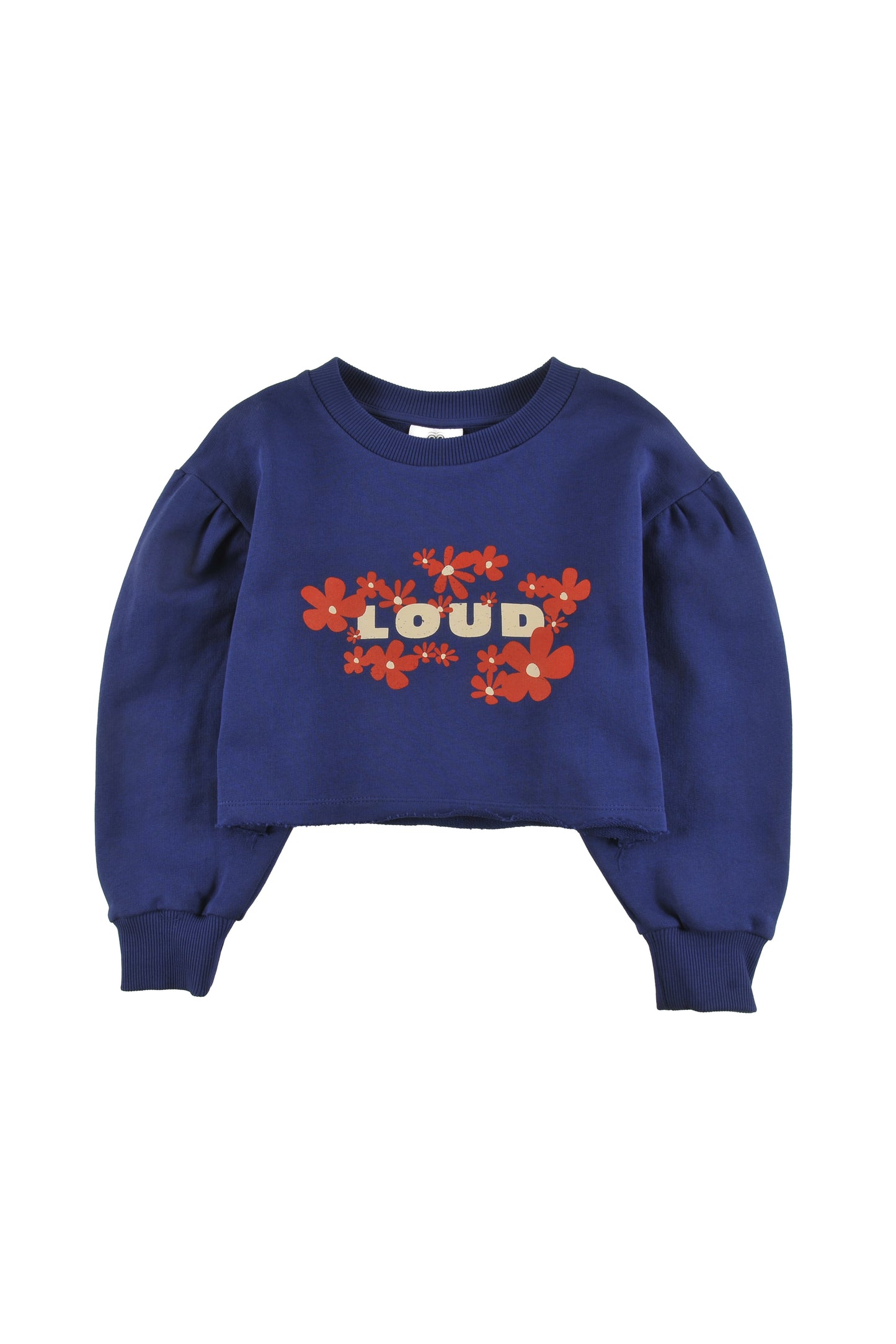 Nature Blue Navy Crop Sweater