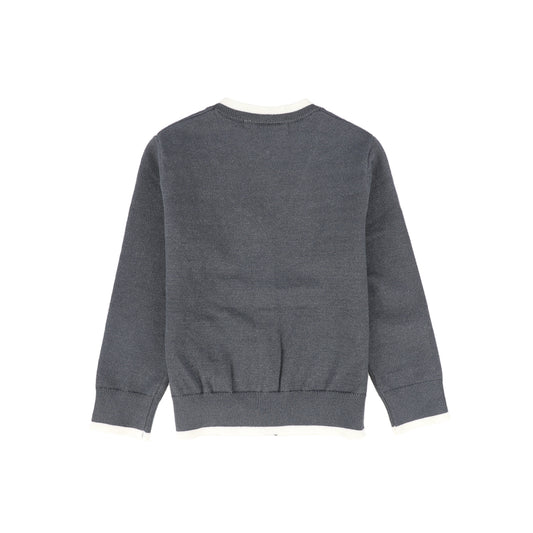 Trim Border Cardigan