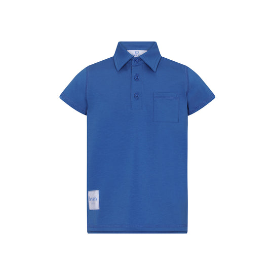 Blue Boys Short Sleeve Polo