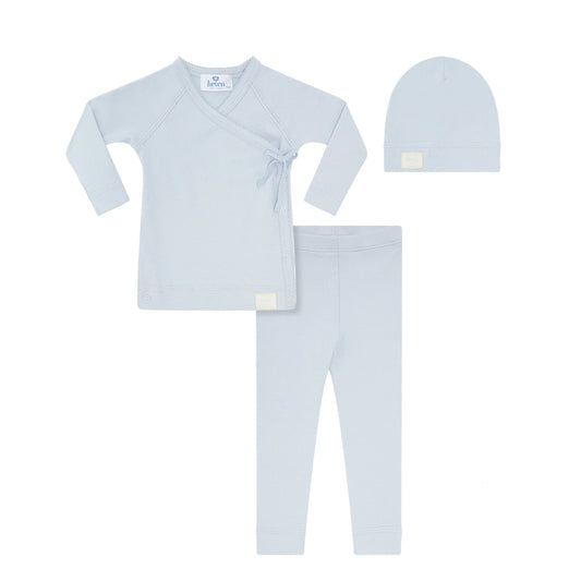 Light Blue Wrap Leggings Set