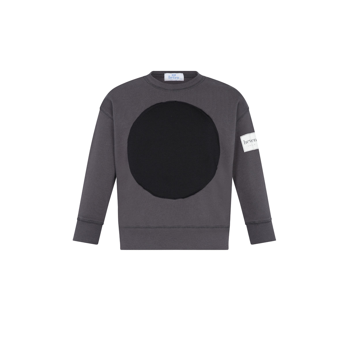 Grey Boys Circle Patch Sweatshirt