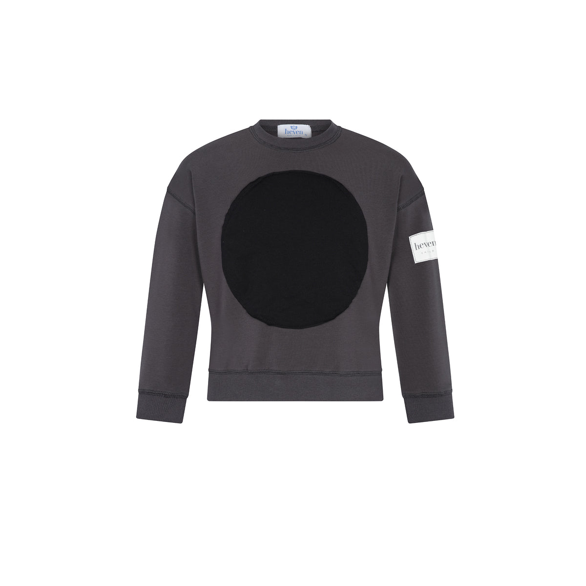 Grey Girls Circle Patch Sweatshirt