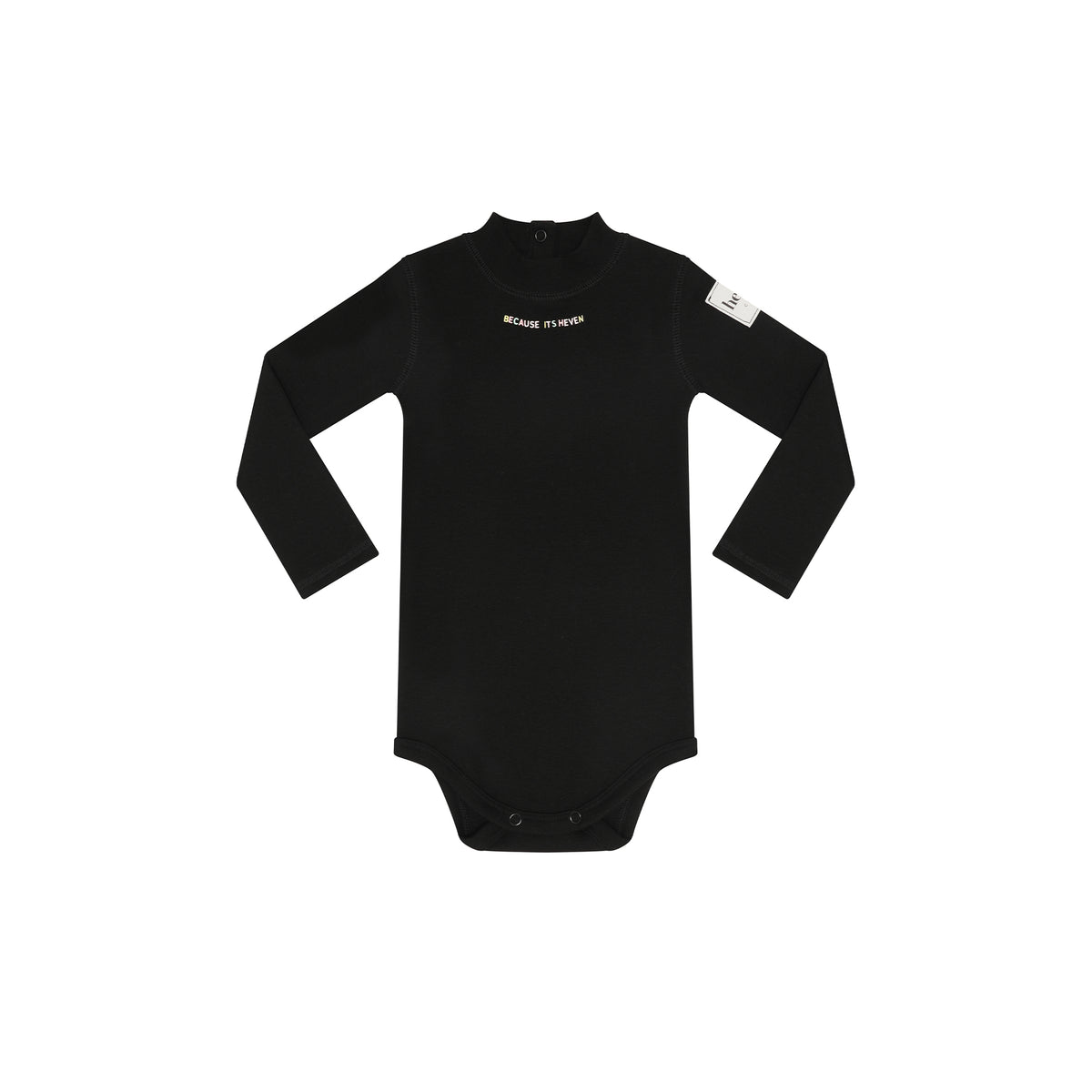 Black Because its Heven Tneck Onesie