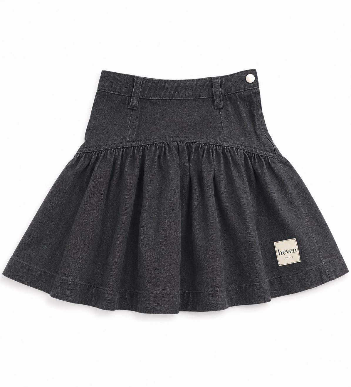 Black Denim Skirt