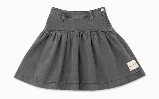 Grey Denim Skirt