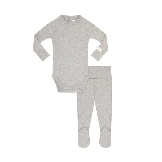 Heather Grey Baby Set