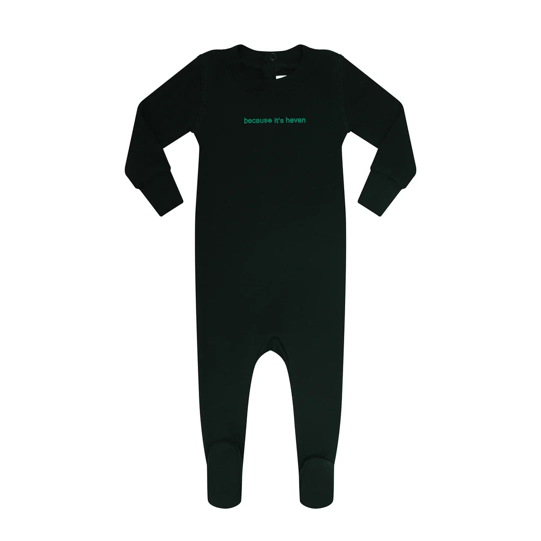 Black/Green Because its Heven Footie