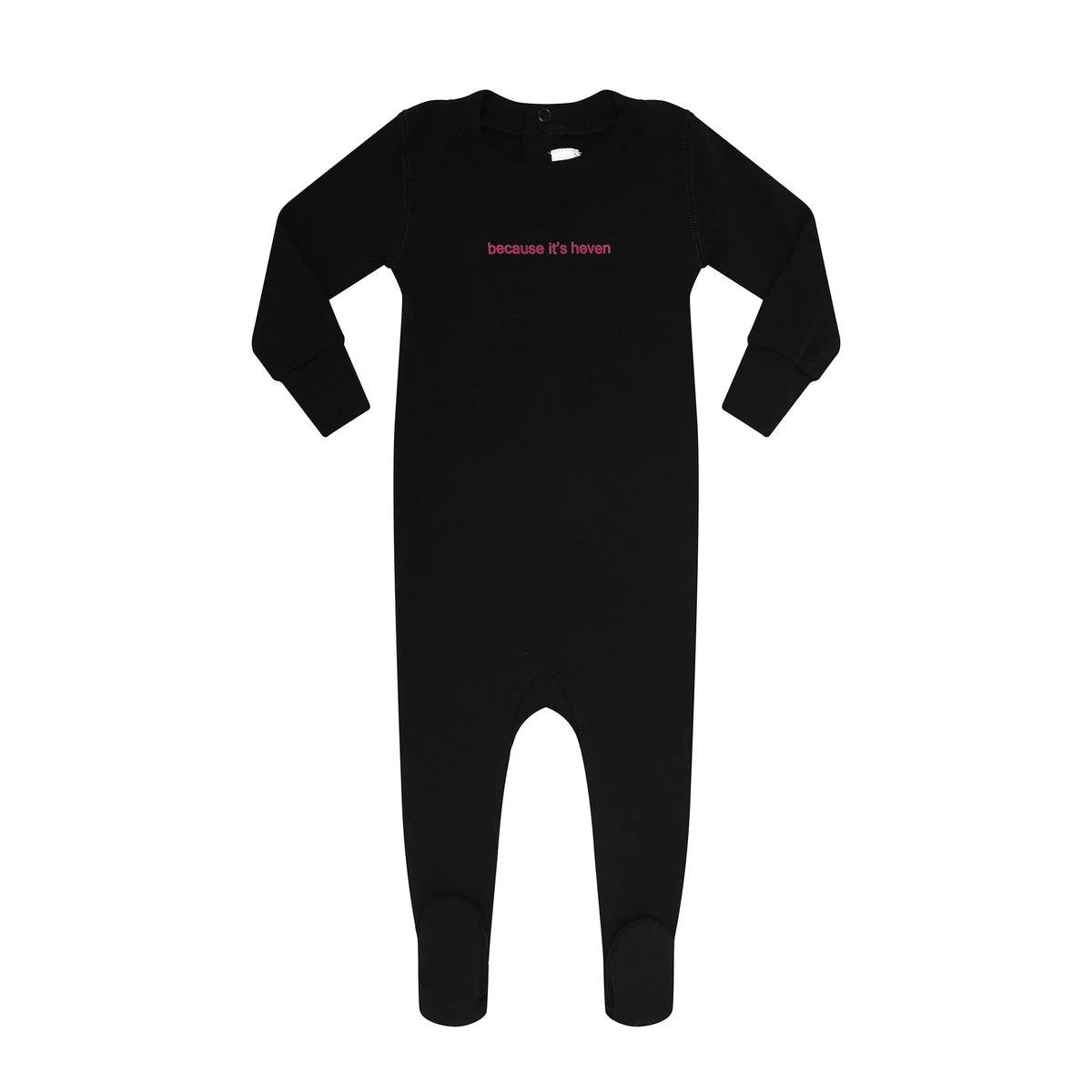 Black/Pink Because its Heven Footie