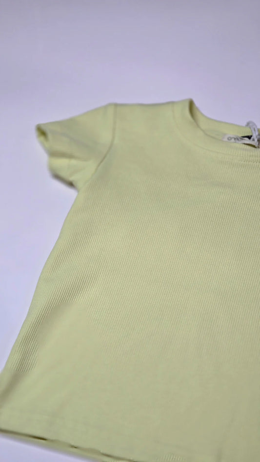 Yellow Rib Wash Tee (Boys)