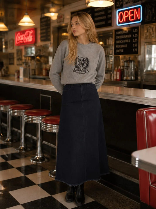 Zia Grey Emblem Sweatshirt