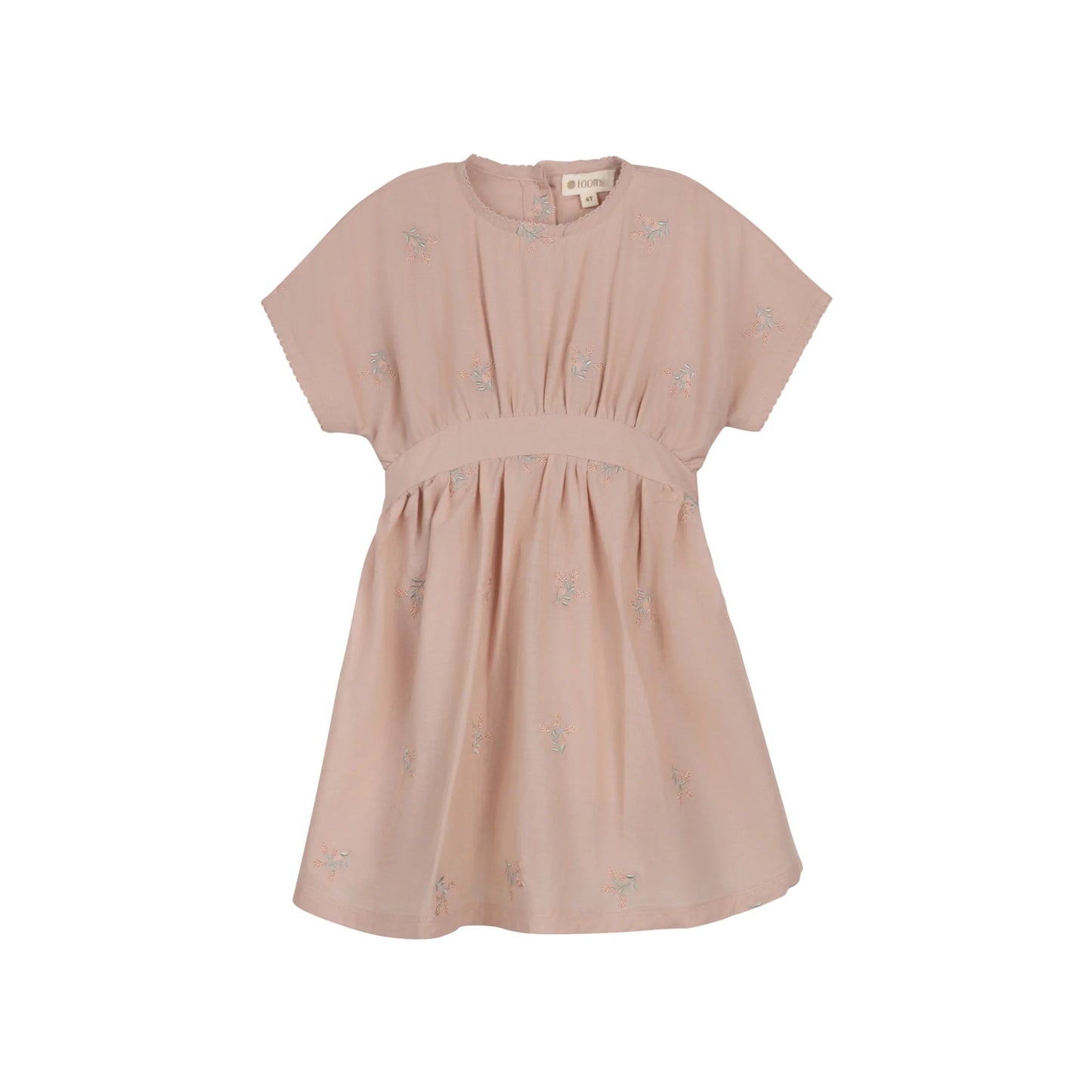 Floral Embroidered Collection Short Sleeve Dress