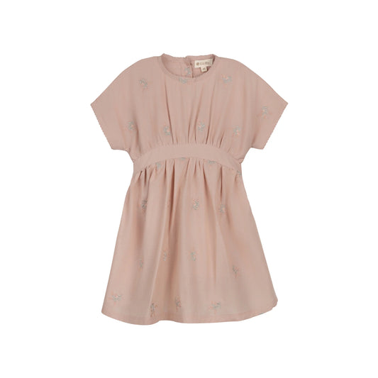 Floral Embroidered Collection Short Sleeve Dress