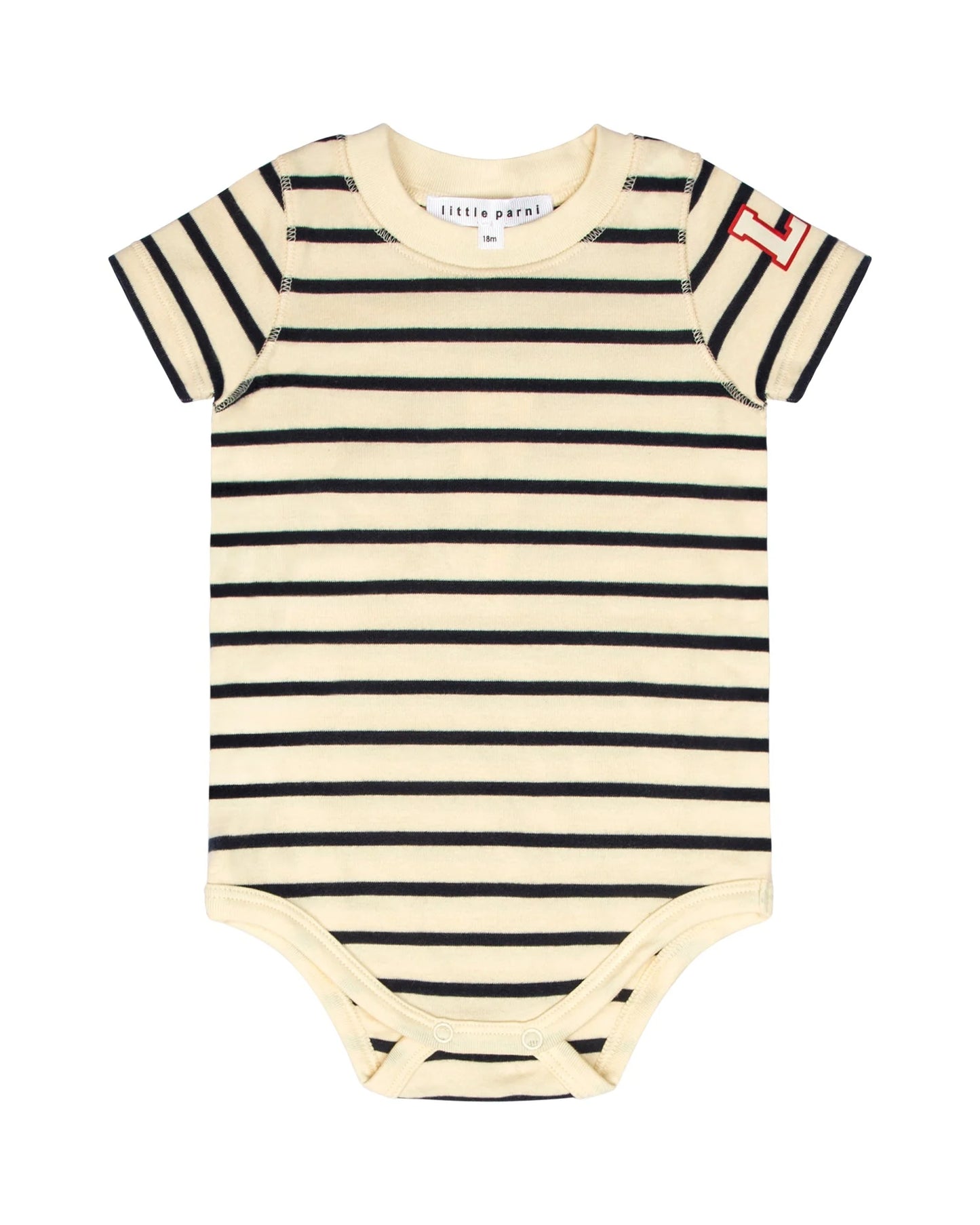 Classic Stripes Onesie Navy/Ivory