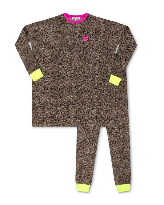 Leopard/Hot Pink Leopard Teen PJs