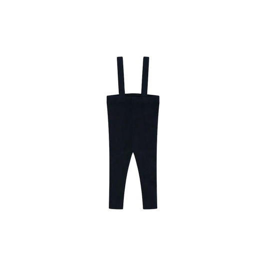 Navy Knit Suspenders