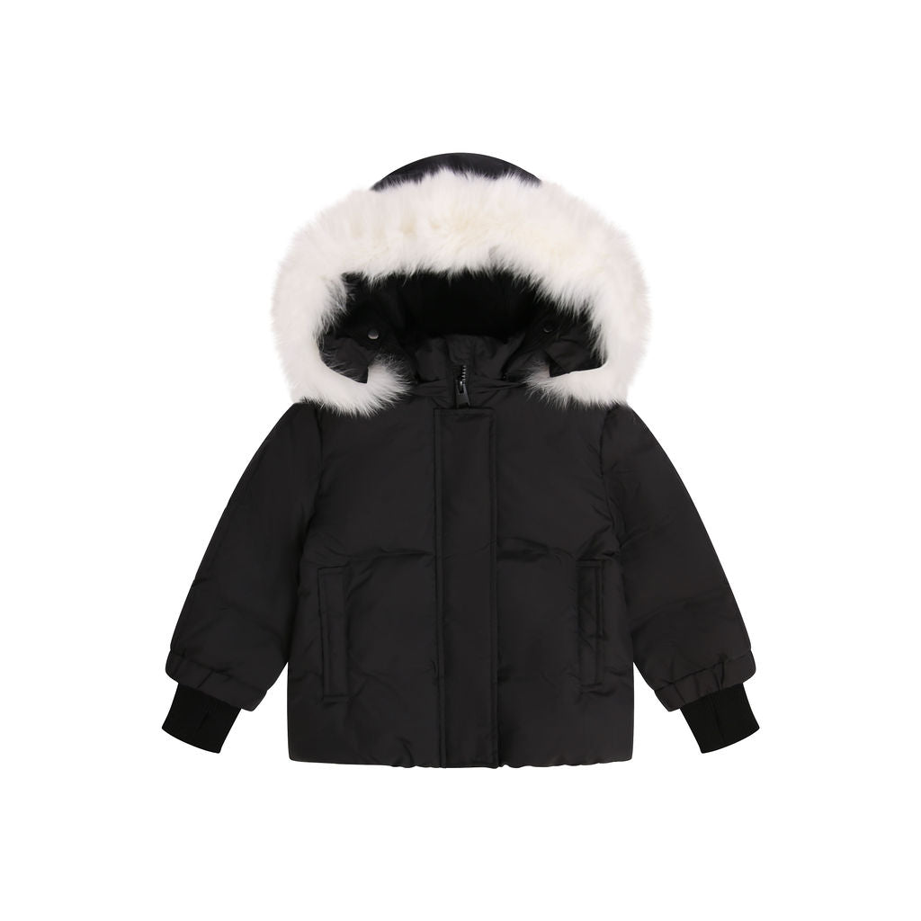 Black Coat- White Fur