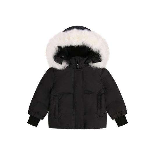 Black Coat- White Fur