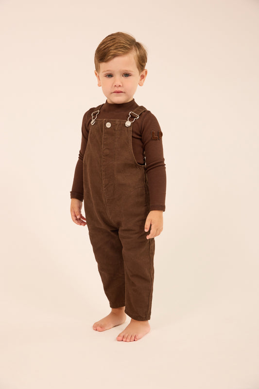 Casual Mockneck Onesie - Brown