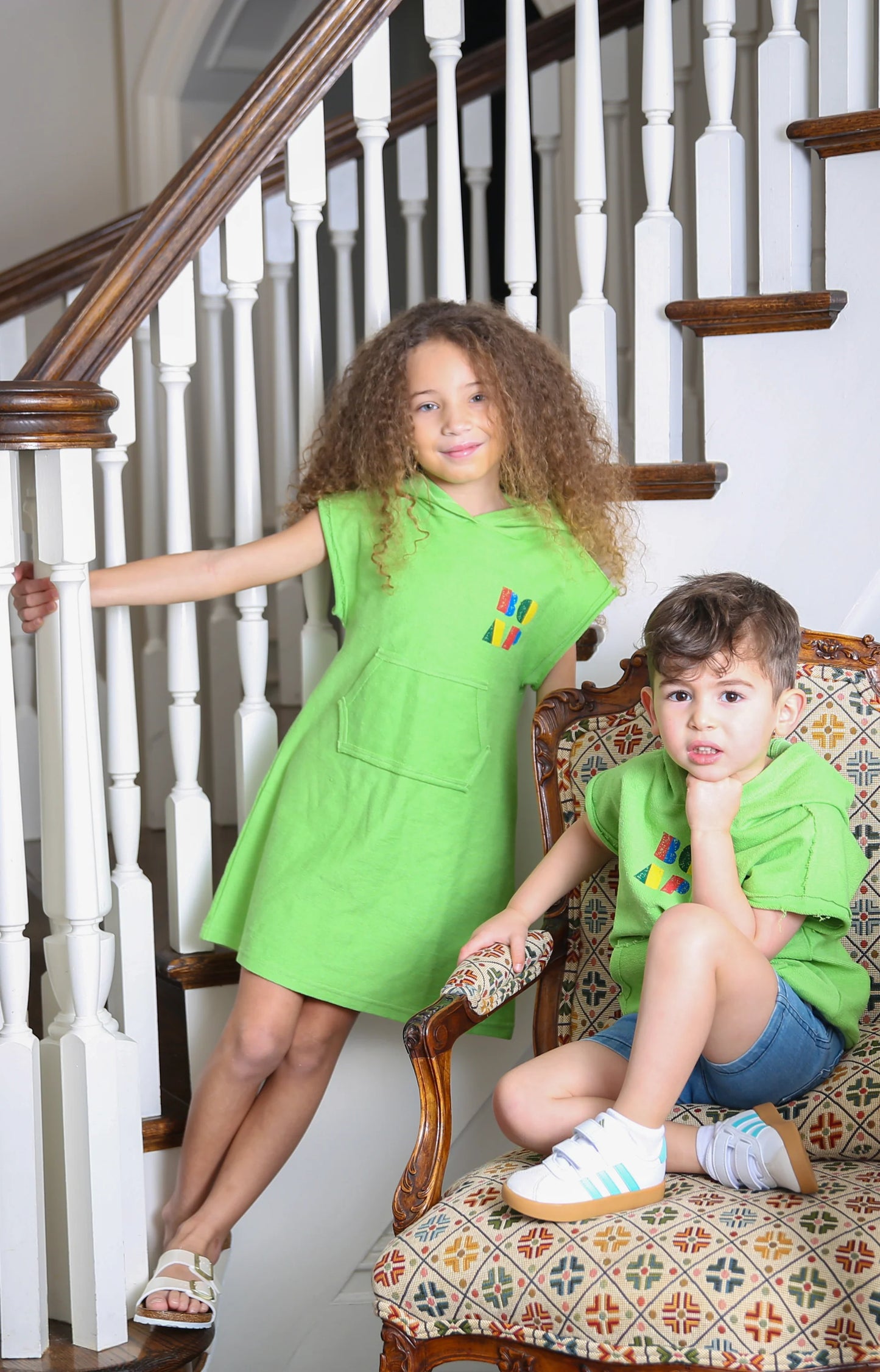 Green Logo Dress