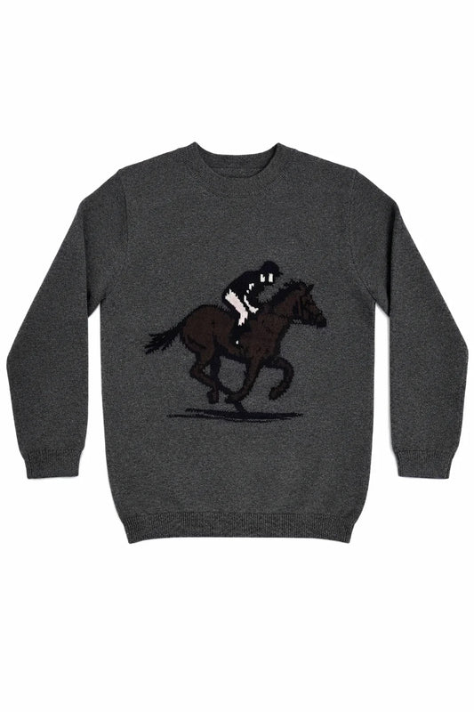 Grey Elliot Equestrian Sweater