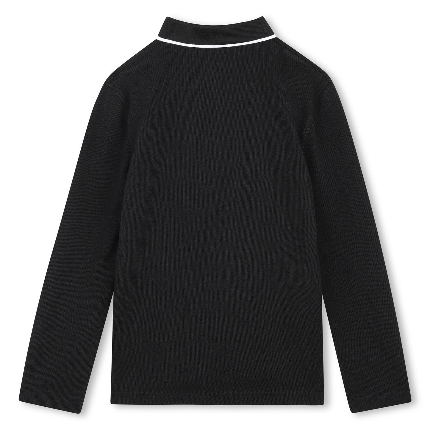 Black Long Sleeve Polo