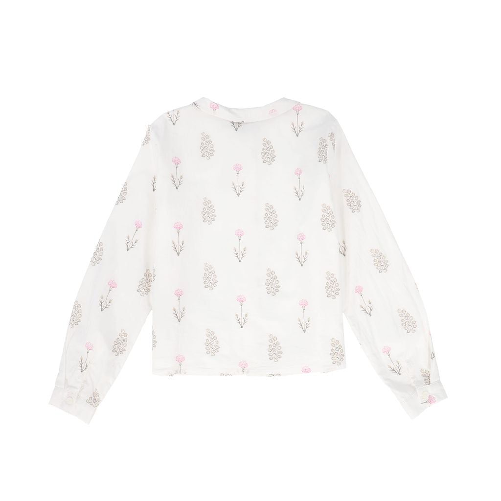 Floral Collar Blouse