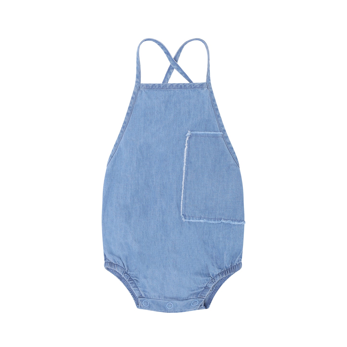 Blue Denim Baby Romper