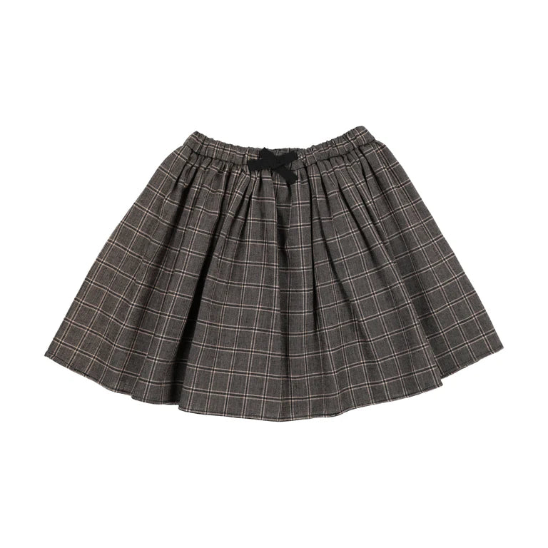 Girls Gathered Skirt Plaid