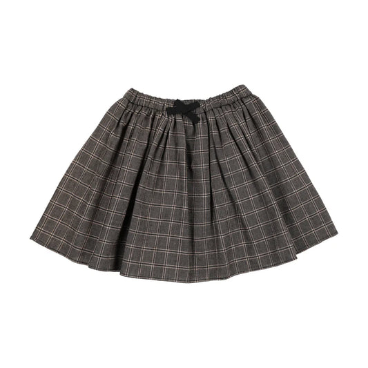 Girls Gathered Skirt Plaid
