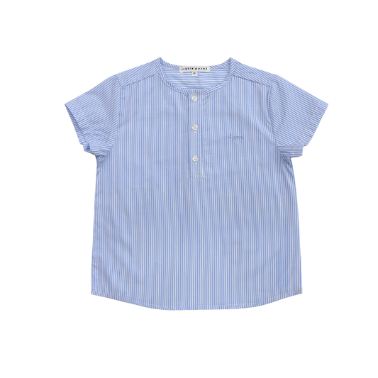 Boy's Shirt Blue and White Stripe