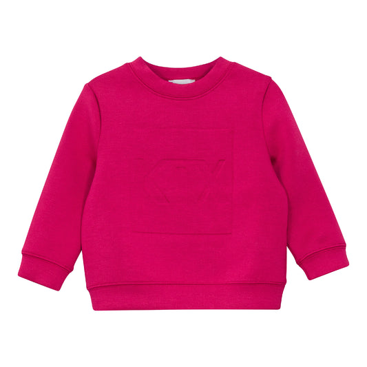 Embossed Sweatshirt -  Fuschia