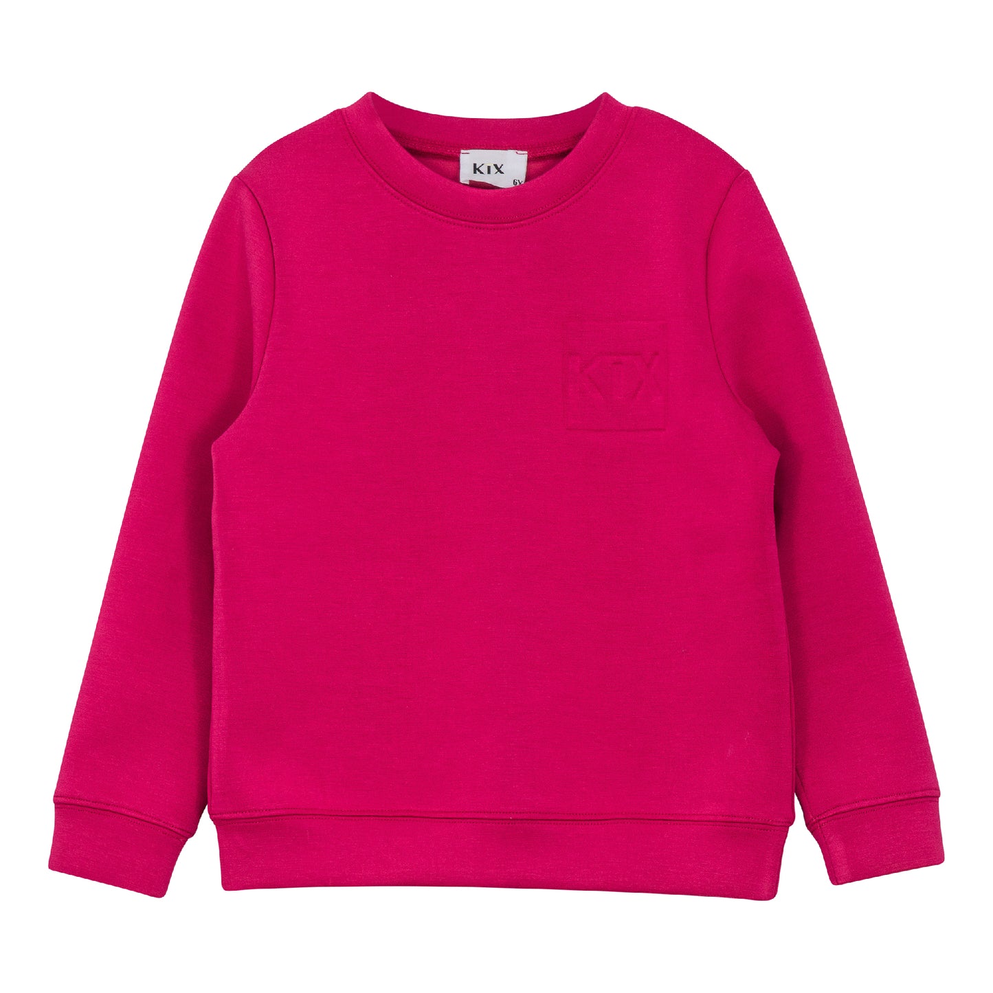 Embossed Sweatshirt -  Fuschia