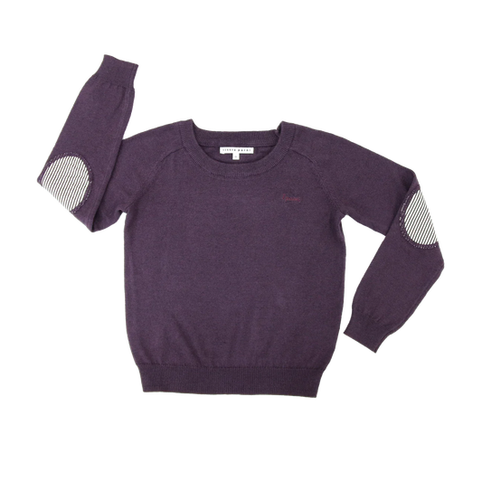 Boys Knit Sweater Plum