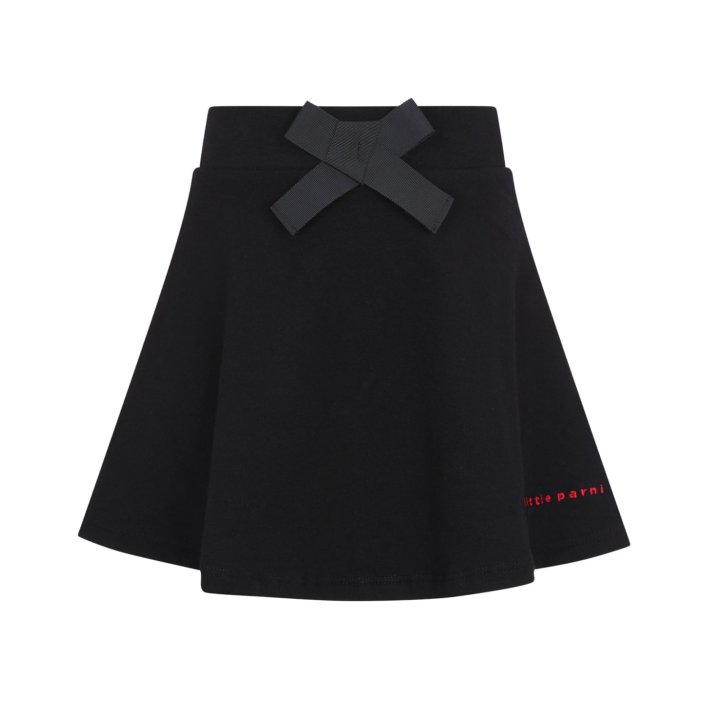 Short Skirt w Little Parni- Black