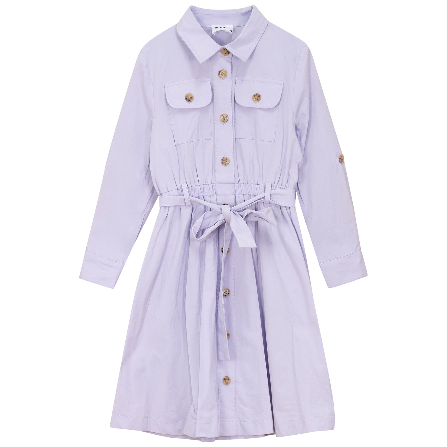 Lavender Shirt Dress