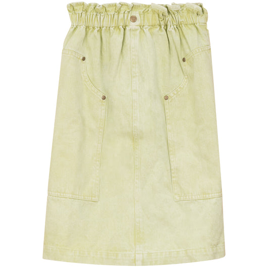 Pocket Detail Skirt- Washed Mint