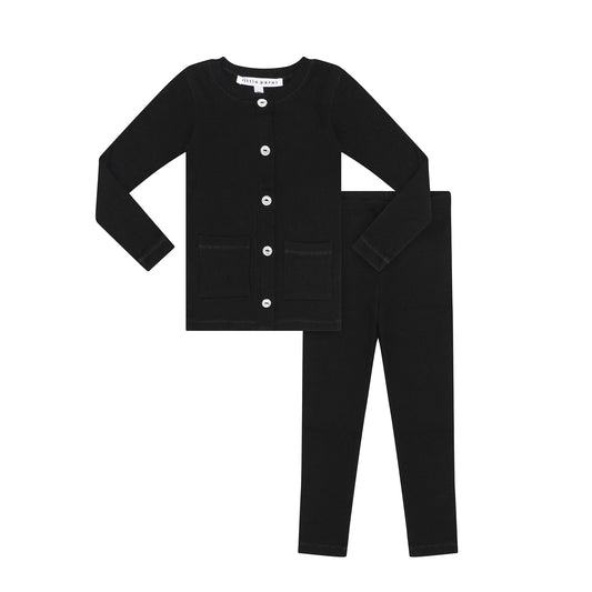 Toddler Rhinestone Set- Black