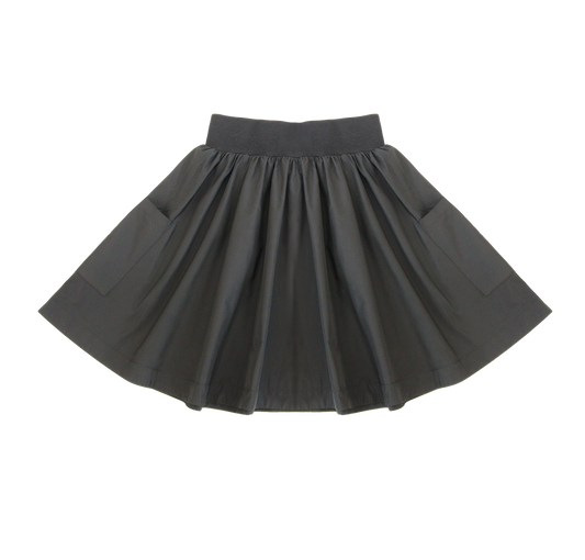 Black Taffeta Skirt
