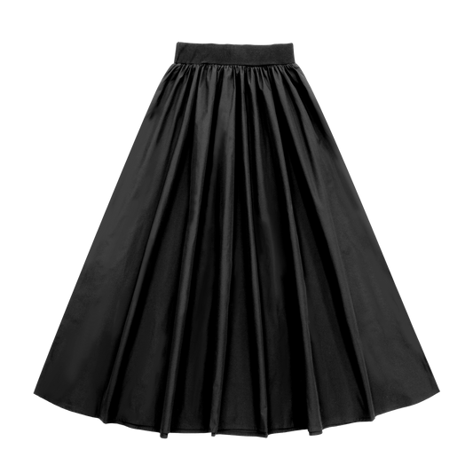 Black Teen Taffeta Skirt