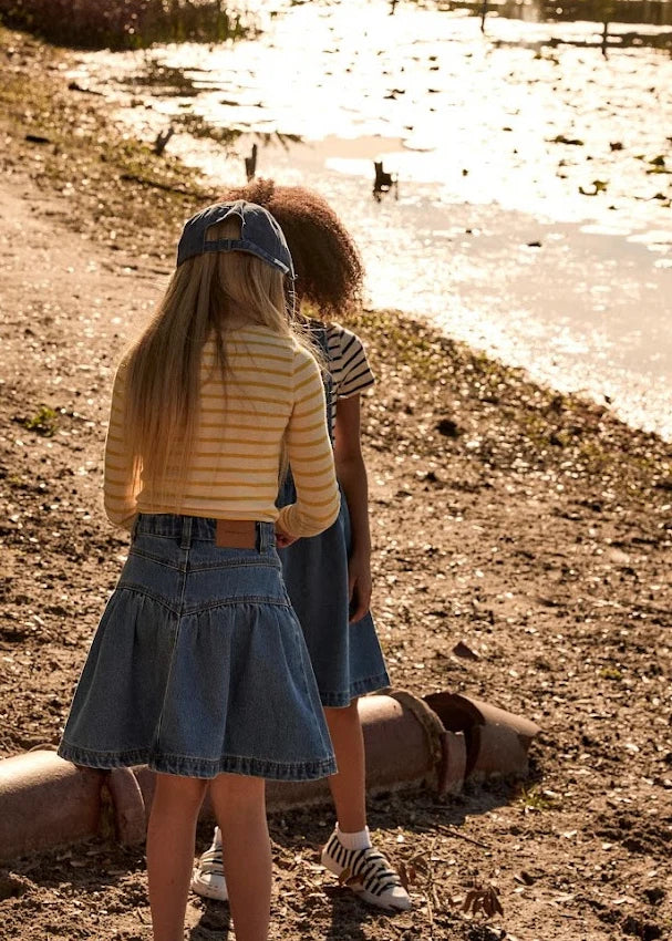 Blue Denim Short Skirt
