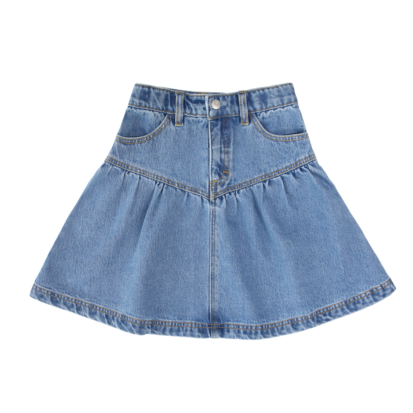 Blue Denim Short Skirt