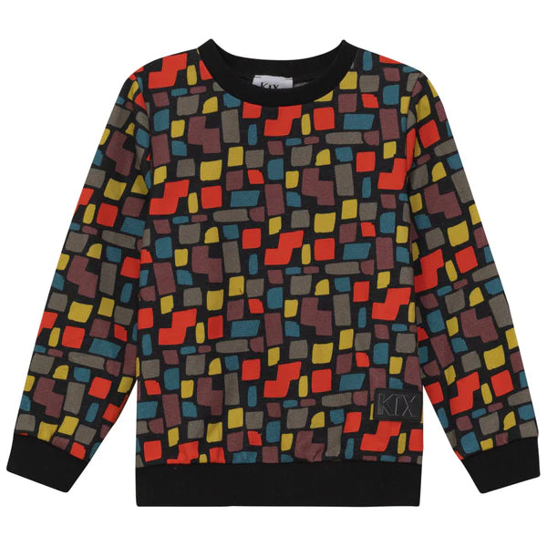 Raw Edge Zipper Detail Sweatshirt