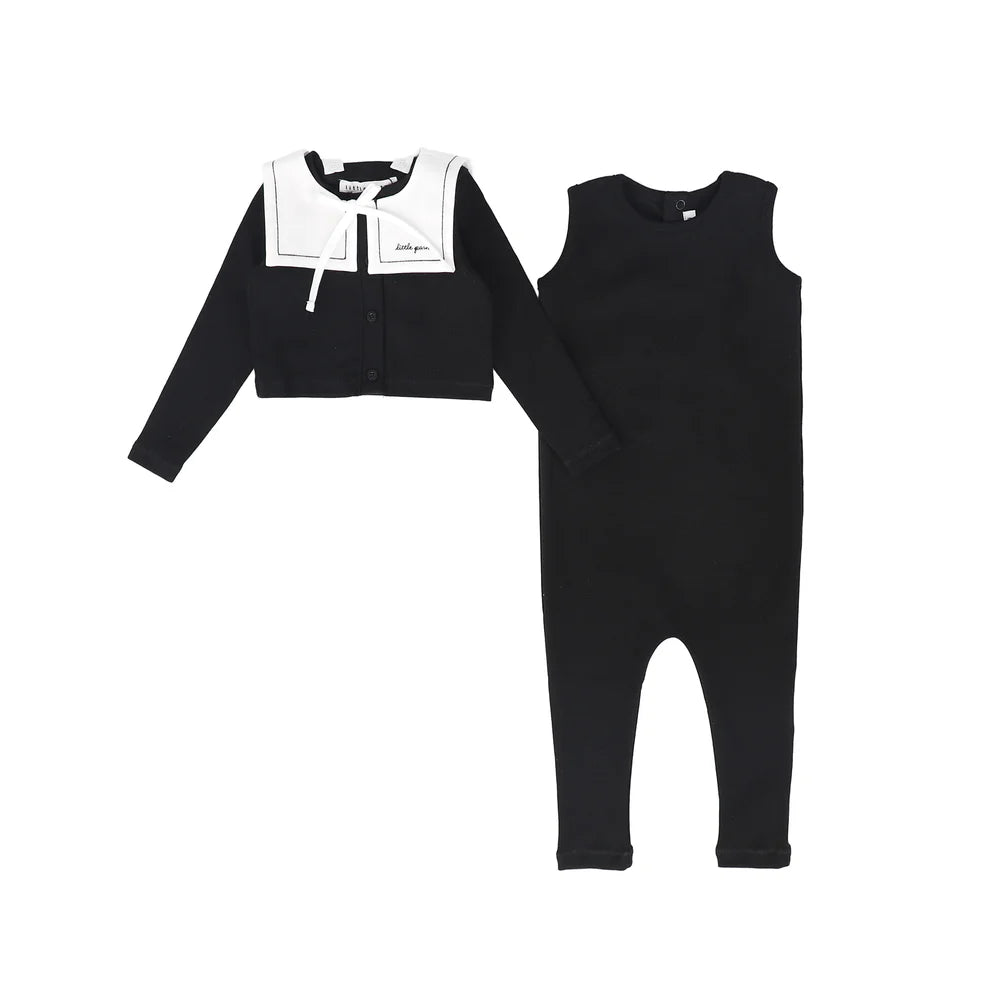 Black Toddler Romper Set