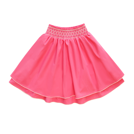 Pink Smocking Skirt
