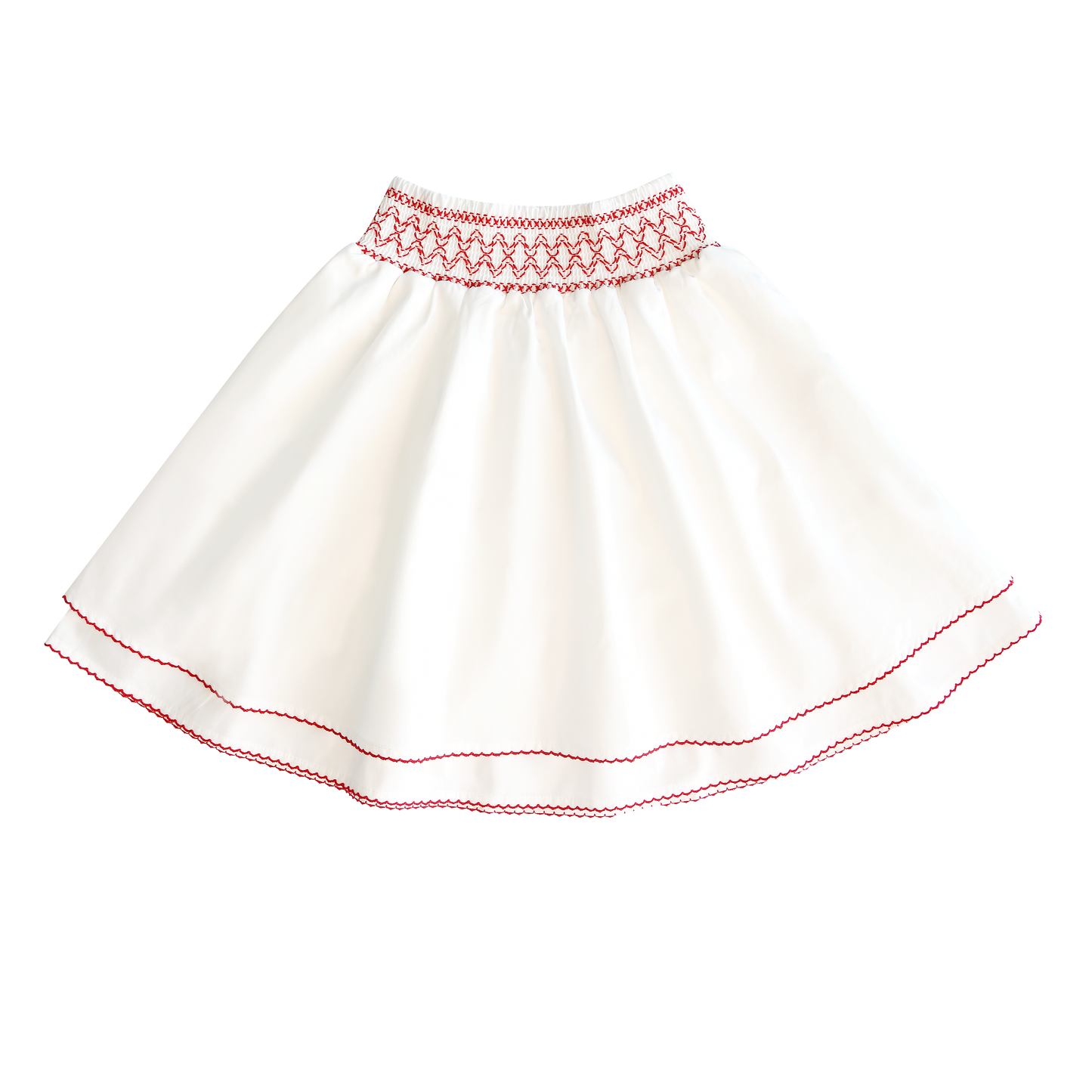 White Smocking Skirt