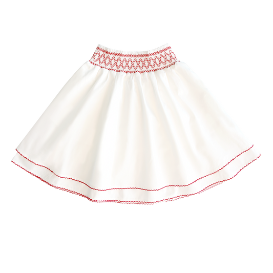 White Smocking Skirt