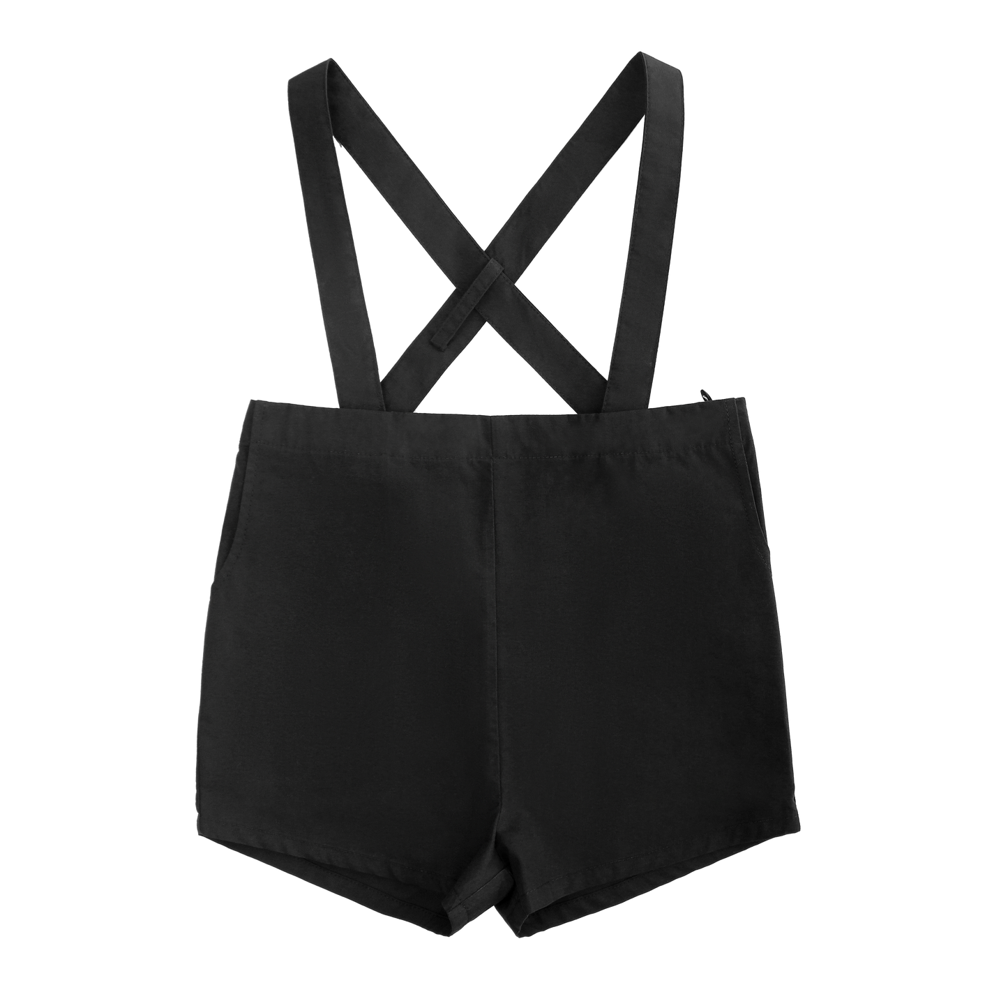 Black Boys Cotton Overalls