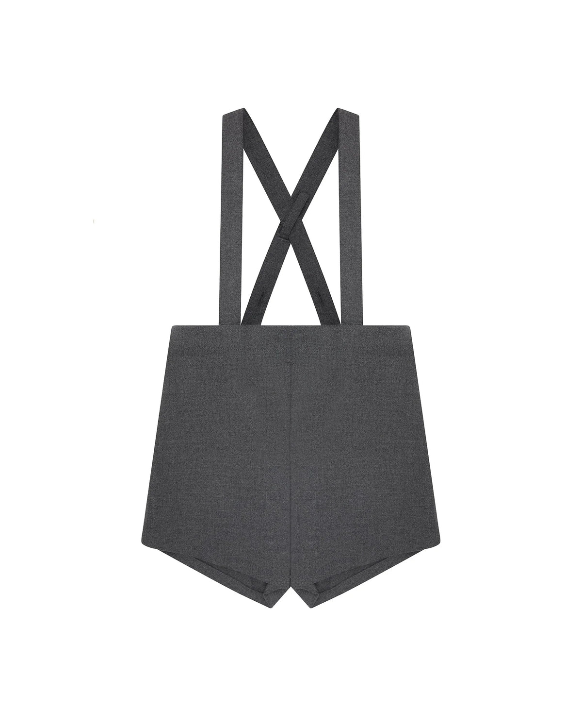 Boys Suspender Shorts - Grey